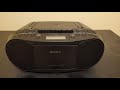 Sony CFD S70 CD Radio Cassette Recorder Boombox Review
