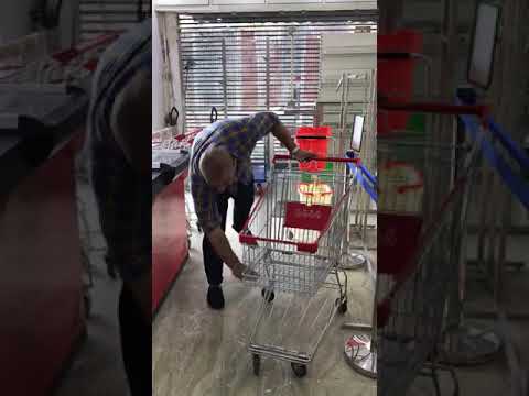 Stainless Steel Shopping Trolley 65 Ltr