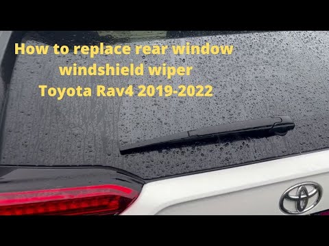 How to replace rear windshield wiper Toyota Rav4 2019-2022