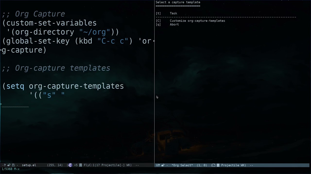 Org-Capture On GNU/Emacs