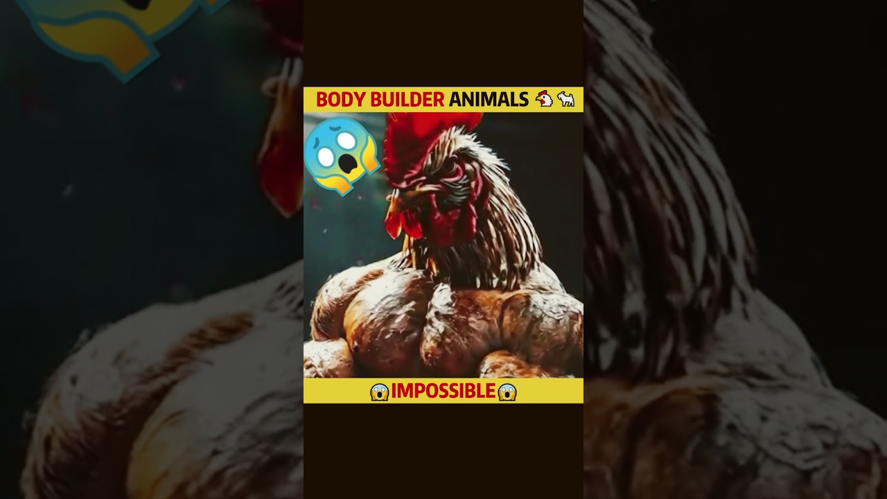 💪Meet the WORLD’S Most MUSCULAR Animals! 😍🦍 (Bodybuilder Beasts!) #Shorts #ai