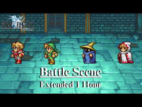 Final Fantasy I (PS1/PSP) - Battle Scene [Extended]