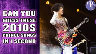 Guess 2010s Prince Songs in One Second Challenge!