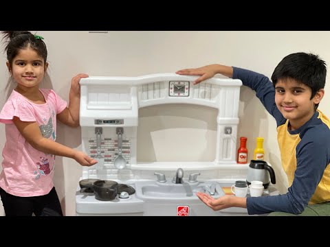 Unboxing kitchen set! Shravan and Spruha plays with kitchen toys!!Best Gift & Kitchen toy!