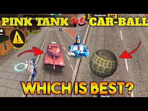Rope Hero Vice Town 5.3 Update| Pink Tank vs Car-Ball Which is Best | Rope Hero Vice Town New Update