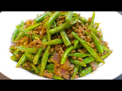 Ginisang Sitaw at Giniling na Beef l Sauteed Green...