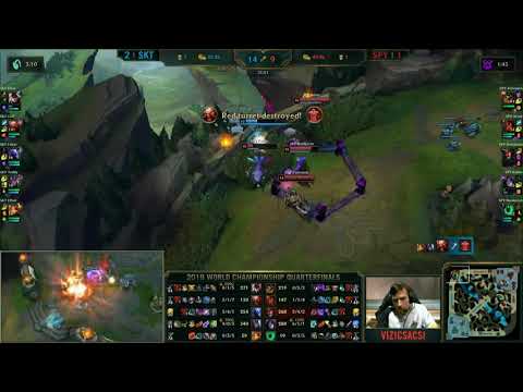 SKT's nexus rush vs Splyce - Worlds 2019