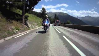 preview picture of video 'Route French Alps (Col du Pt St Bernard) - GSXR 750 - Contour Full HD'