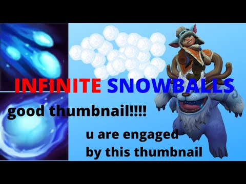 MACHINE GUN NUNU SPAMMING Snowballs Does INFINITE DPS? | Nunu URF Gameplay in League of Legends (CB)