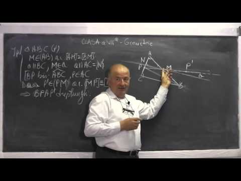 1/2 Lectia 635 - Dreptunghiul Concurenta inaltimilor Mediana relativa la ipotenuza - Tema Clasa 7