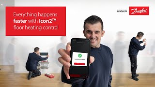 Everything happens faster with the new Danfoss Icon2™ floor heating control