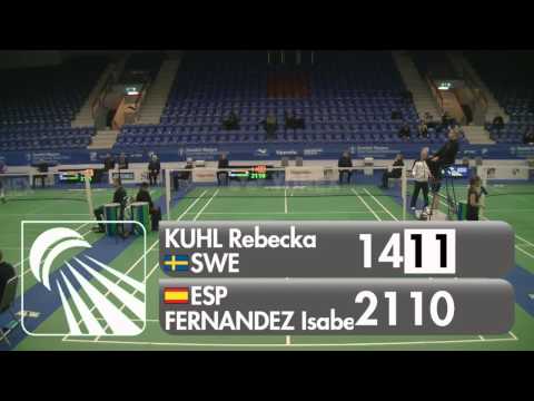 Badminton - Rebecka Kuhl vs Isabel Fernandez (WS, Qualifier) - Swedish Masters 2016