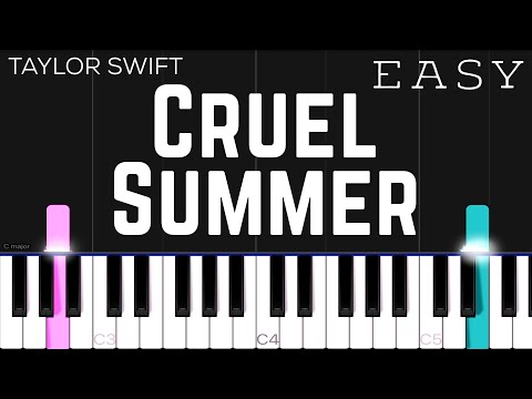 Taylor Swift - Cruel Summer | EASY Piano Tutorial