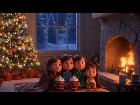 "Przy kominku"🔥relaksująca melodia na grudniowe wieczory🎄muzyka w tle dla dzieci, kołysanka 10min