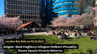 ☀️ A Perfect London Circuit: Aldgate to Waterloo via 25, 21, 19 & 11