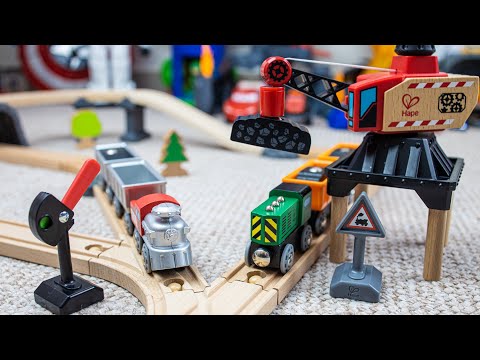 Wooden trains for kids-''The mining set story''