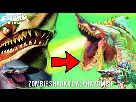 SHOT STORY : ZOMBIE SHARK TO ALPHA ZOMBIE - Hungry Shark World