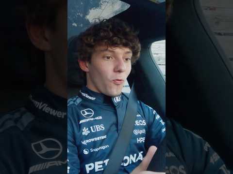 Championship leader BTW 😂😭 #mercedes #f1 #kimiantonelli