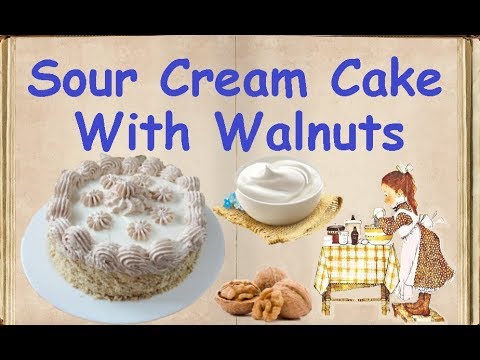 Sour Cream Cake With Walnuts / Book of recipes / Bon Appetit