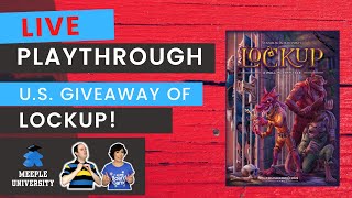 LIVE - Lockup: A Roll Player Tale Board Game Playthrough with Meeple University