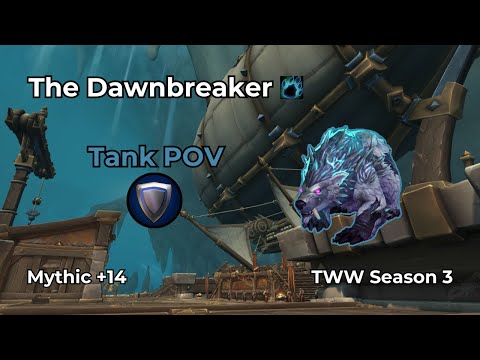 The Dawnbreaker +14 | Guardian Druid Tank POV | WoW M+