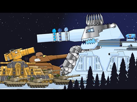 Ice King Dorian against American Monsters - Cartoons about tanks