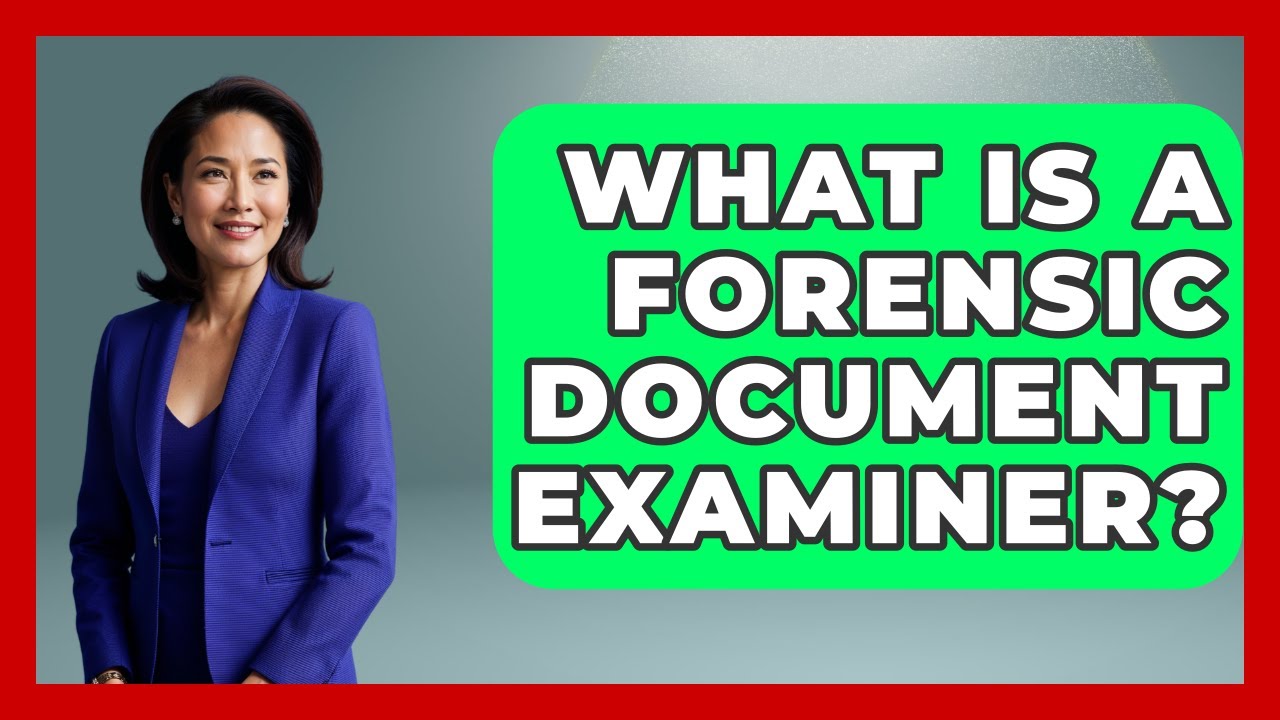 What Is A Forensic Document Examiner? - Law Enforcement Insider