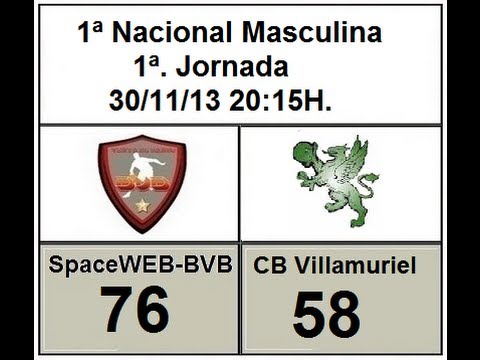 T-2013-14 J-1ª 30-11-13 1ª Nacional Masculina SpaceWEB BVB & CB Villamuriel