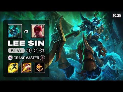 Hecarim Jungle vs Lee Sin - KR Challenger Patch 10.25