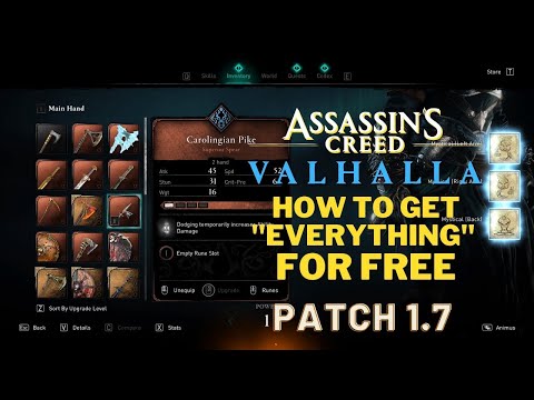 [UPDATE] Assassin's Creed Valhalla 1.7 get all Armor & Outfit with Cheatengine FOR FREE
