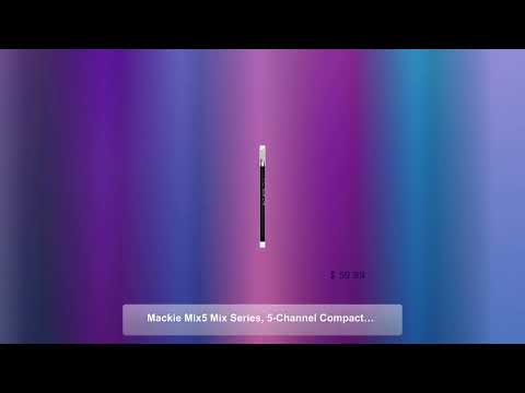 Mackie Mix5 Mix Series, 5-Channel Compact Mixer with Studio-Level Audio Quality