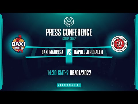 BAXI Manresa v Hapoel Jerusalem - Press Conference | Basketball Champions League 2021-22