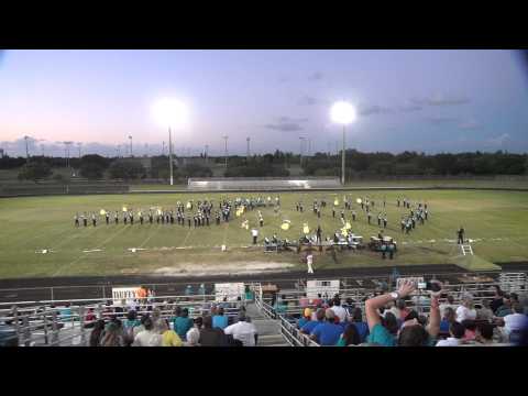 Jensen Beach HS Marching Band@ Santaluces 10 11 2014