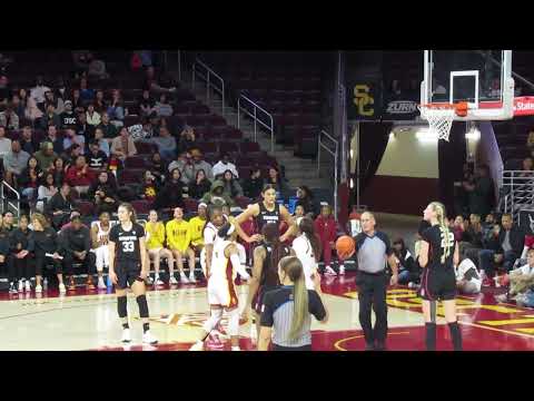 Kayla Williams Makes Four Free Throws in a row Against Stanford.