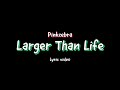 Pinkzebra - Larger Than Life (feat. Benji Jackson) [Lyric video]