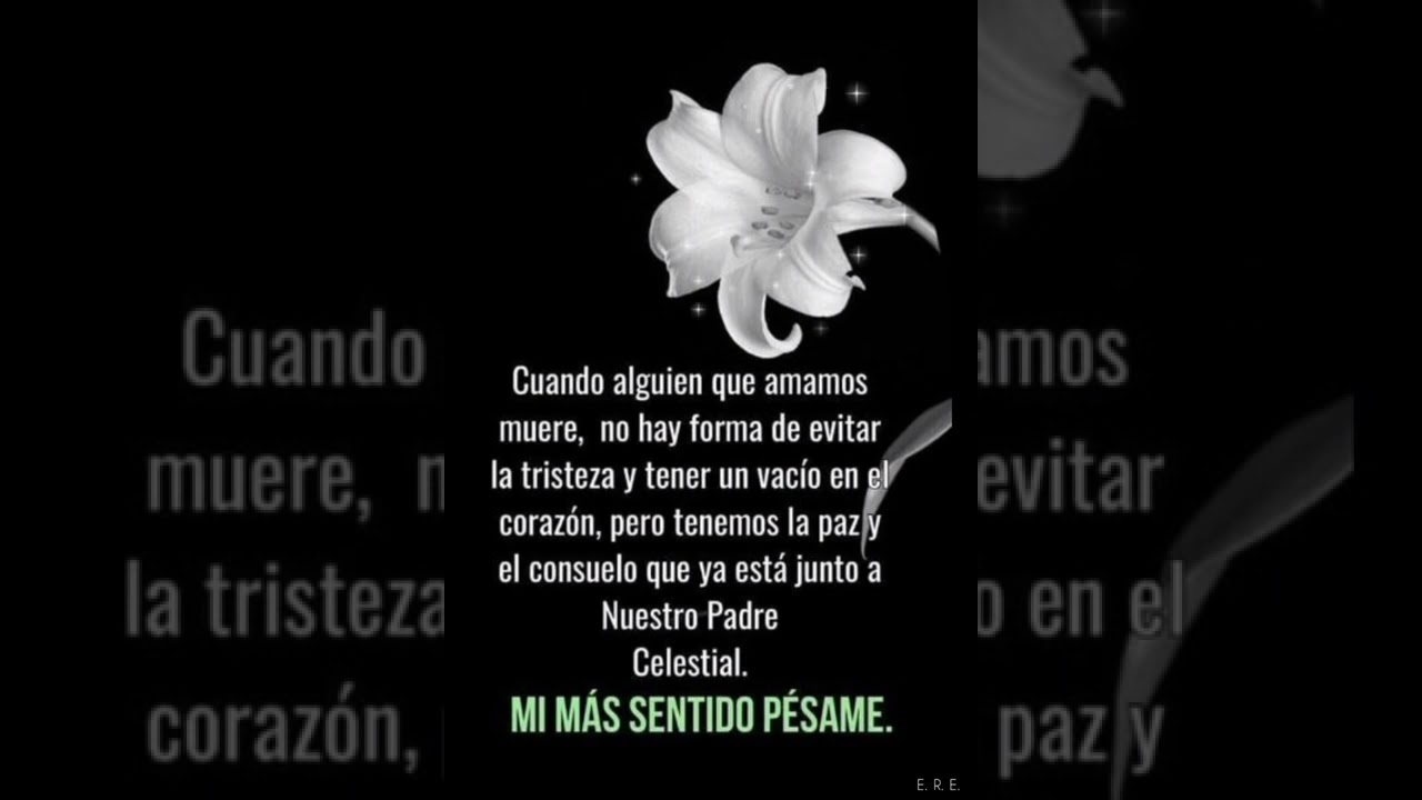 Mi más sentido pésame.