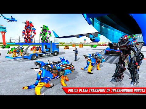 US Police Tiger Robot Transform Game: Robot Police Plane Transport - Android Gameplay
