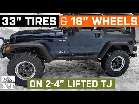 2-4" Lifted TJ | 33x12R16 | 16x8 Wheels - W&T Fitment