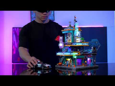 Vidéo Lumibricks Cyberpunk Neoncity 17001 : Appartement