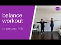 Balance Workout to Prevent Falls for Seniors, Beginner Exercisers