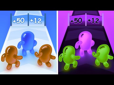 Join Blob Clash 3d vs Reverse gameplay Ball Colour Run walkthrough,iOS Android New Update part: 1422