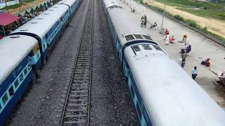 preview picture of video 'Intercity express 15069 arriving naugarh MIT's 15010 gomti express'