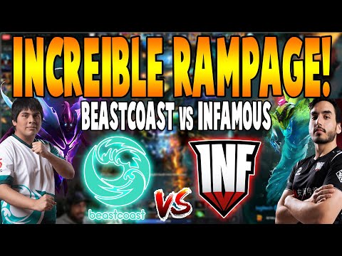 BEASTCOAST vs INFAMOUS [BO3] - Increíble Rampage "K1 vs Pakazs" - ESL One Thailand 2020 DOTA 2