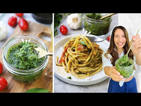 How to make PESTO SAUCE 🍃 authentic [and blender version]