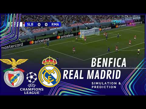 Benfica vs. Real Madrid | UEFA Champions League 25-26 | First Leg Full Match Simulation/Prediction