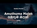 Sandun Perera - Amuthuma Malak | අමුතුම මලක්  (Lyrics)