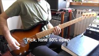 Video thumbnail for Fender Cabronita Precision Bass Demo by SonnyBassPlayer
