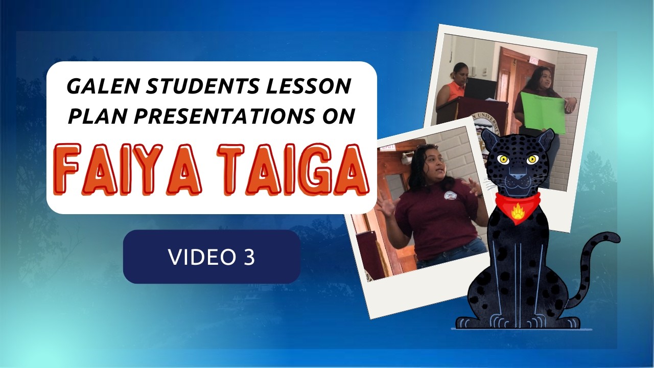 Galen Teachers Class on Faiya Taiga, Presentation 3
