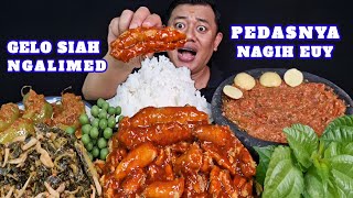 Download lagu NGEUNAH ENDUL⁉️ MAKAN OSENG TELUR IKAN TENGGIRI PEDAS ASE CABE GENDOT LALAPAN JENGKOL MENTAH SAMBEL  mp3