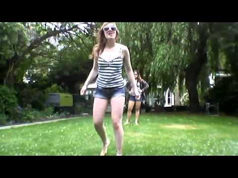 T-shirt swap/ ninja kick.